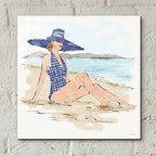 Bathing Beauties 1 by Anne Tavoletti - 12x12 acrylic wall art in a room