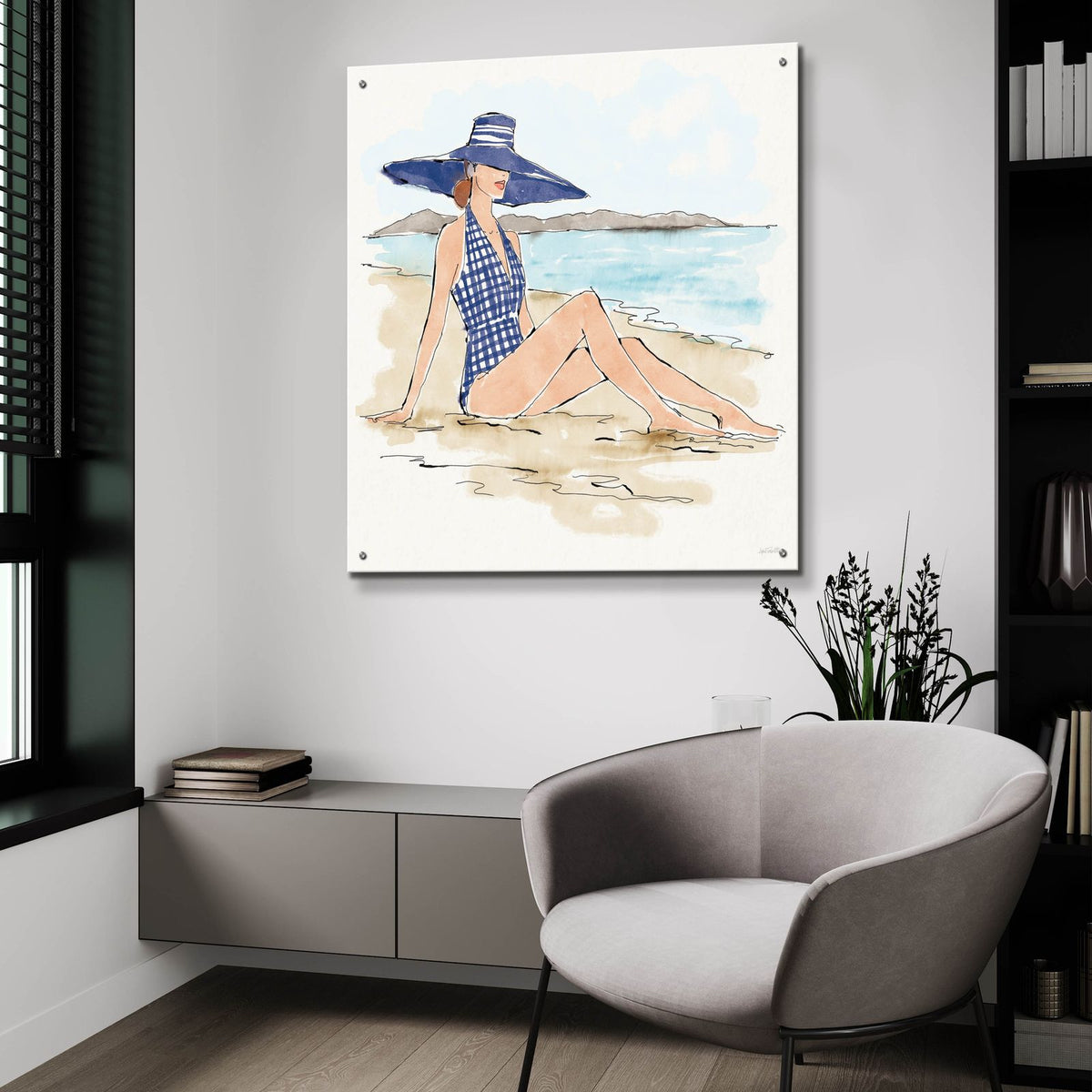 Bathing Beauties 1 by Anne Tavoletti - 36x36 acrylic wall art in a room