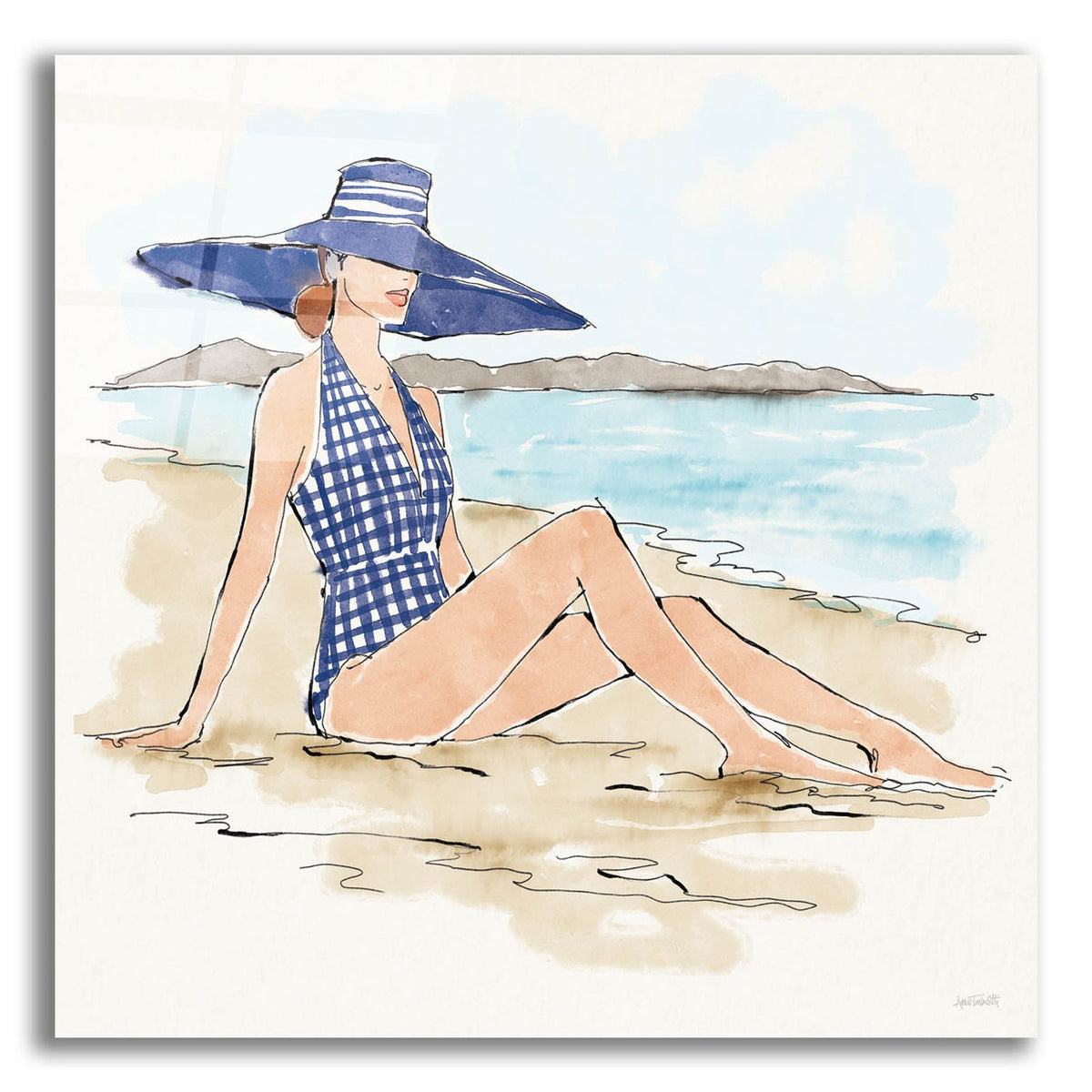 Bathing Beauties 1 by Anne Tavoletti acrylic glass wall art