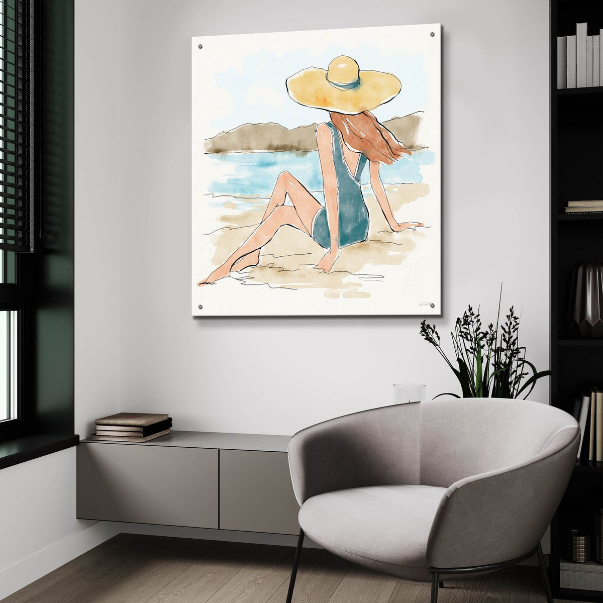 Bathing Beauties 2 by Anne Tavoletti - 36x36 acrylic wall art in a room