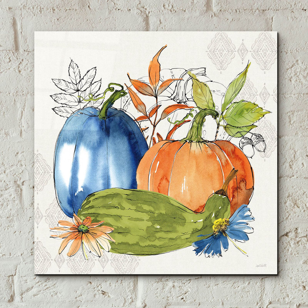 Fall Sweet Fall 2 by Anne Tavoletti - 12x12 acrylic wall art in a room
