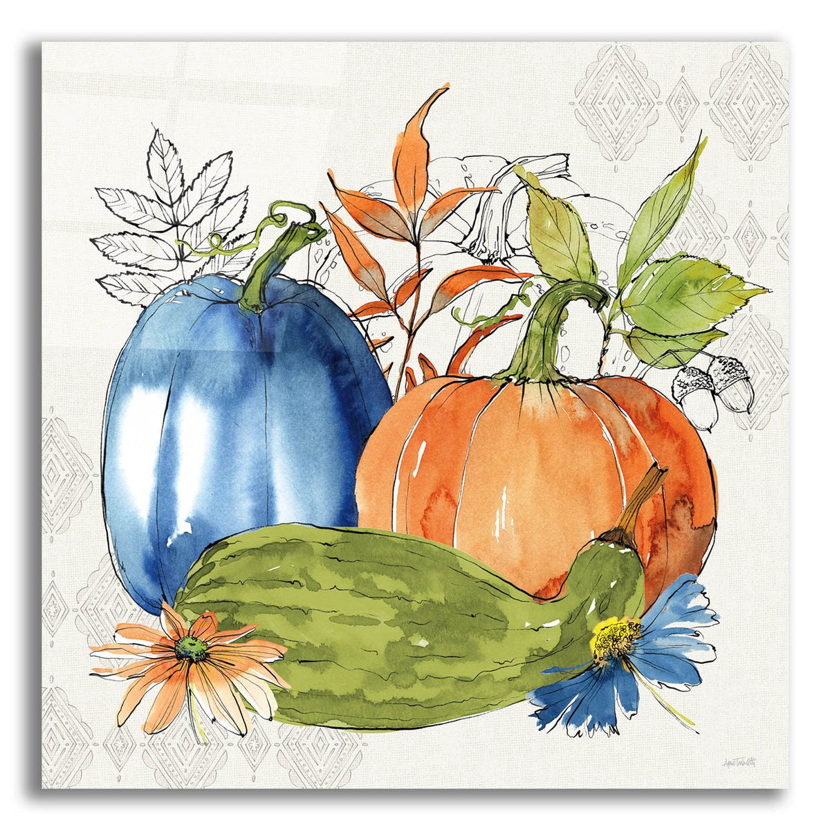 Fall Sweet Fall 2 by Anne Tavoletti acrylic glass wall art