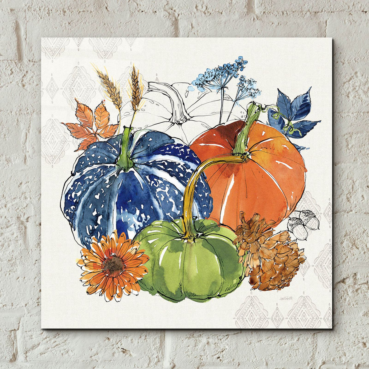 Fall Sweet Fall 3 by Anne Tavoletti - 12x12 acrylic wall art in a room