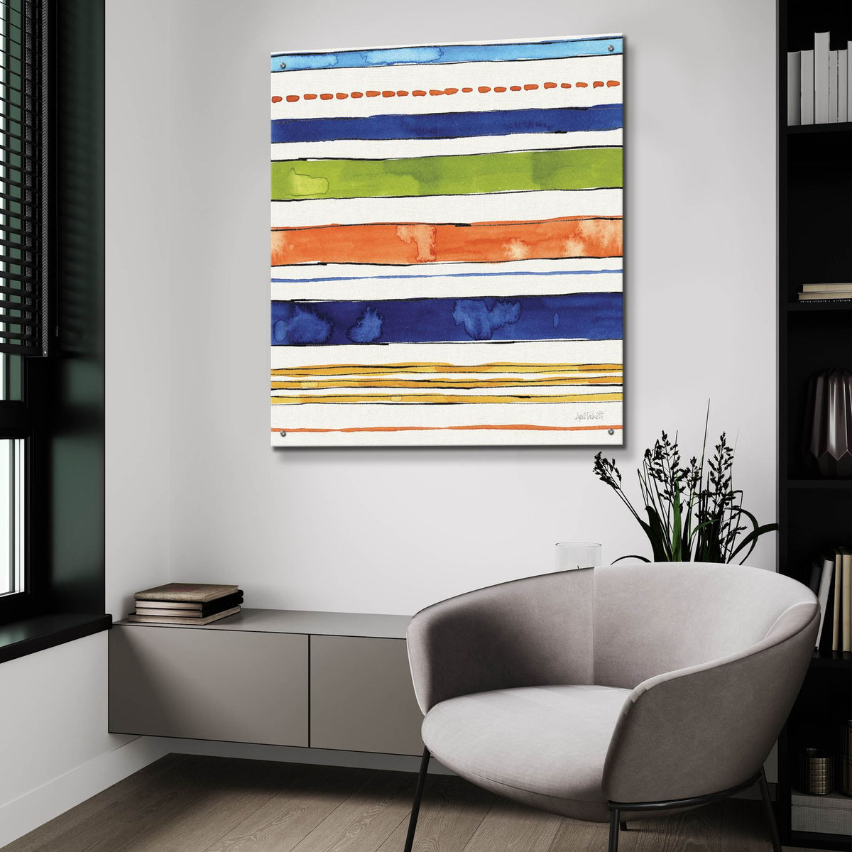 Fall Sweet Fall Pattern 5 by Anne Tavoletti - 36x36 acrylic wall art in a room