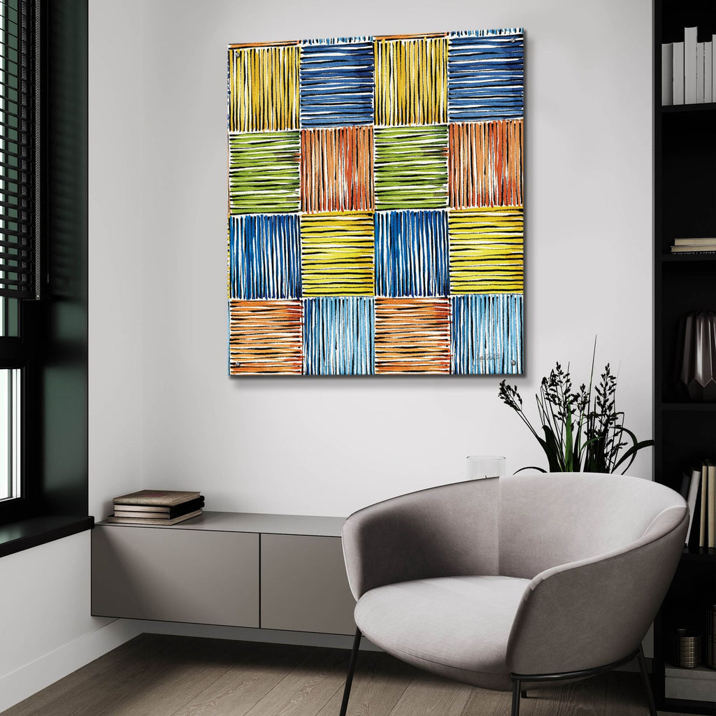 Fall Sweet Fall Pattern 7 by Anne Tavoletti - 36x36 acrylic wall art in a room