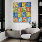 Fall Sweet Fall Pattern 7 by Anne Tavoletti - 36x36 acrylic wall art in a room