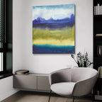 Abstract Landscape 2 by Cheryl Warrick - 36x36 acrylic wall art in a room