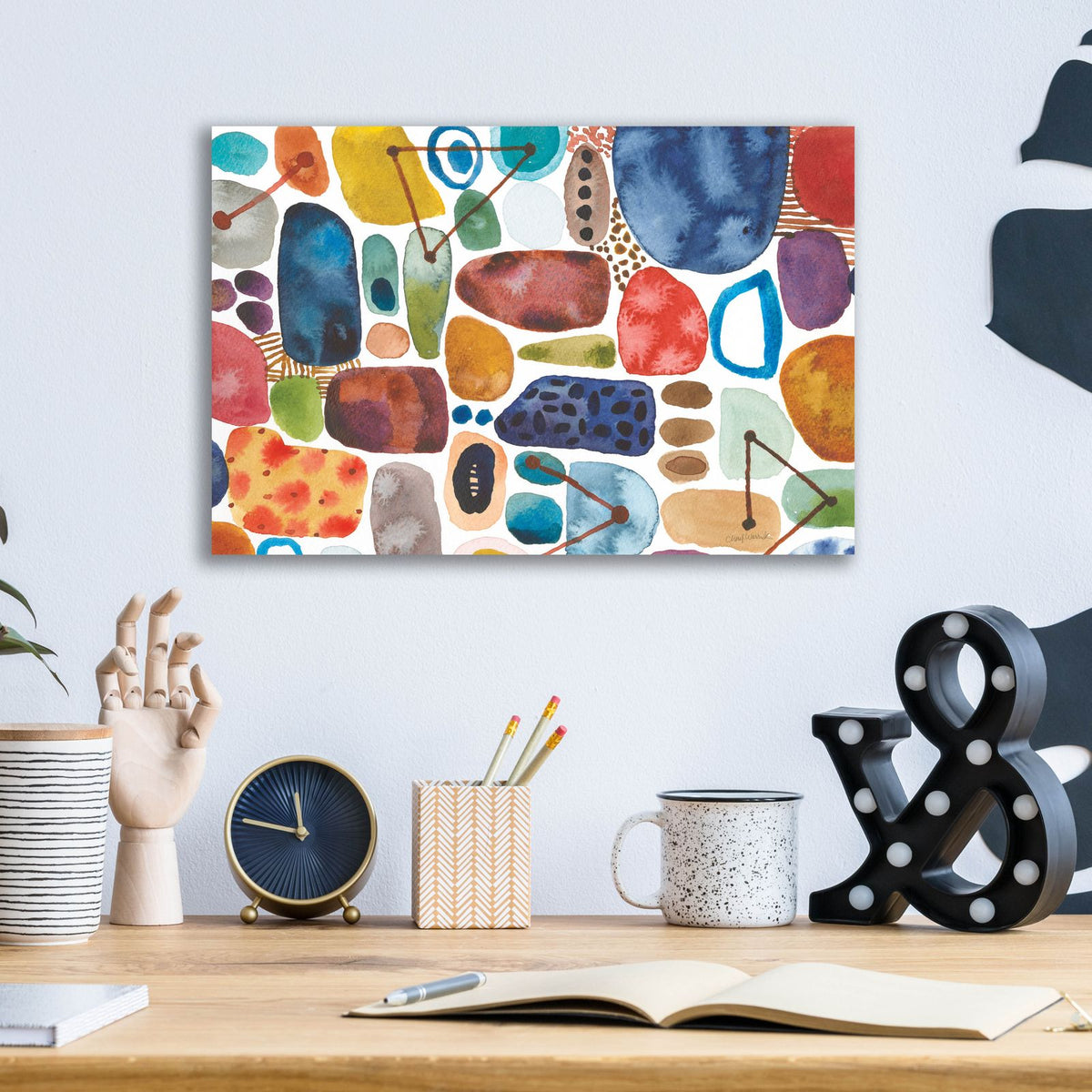 Alchemy 2 Rotated C by Cheryl Warrick - 16x12 acrylic wall art in a room