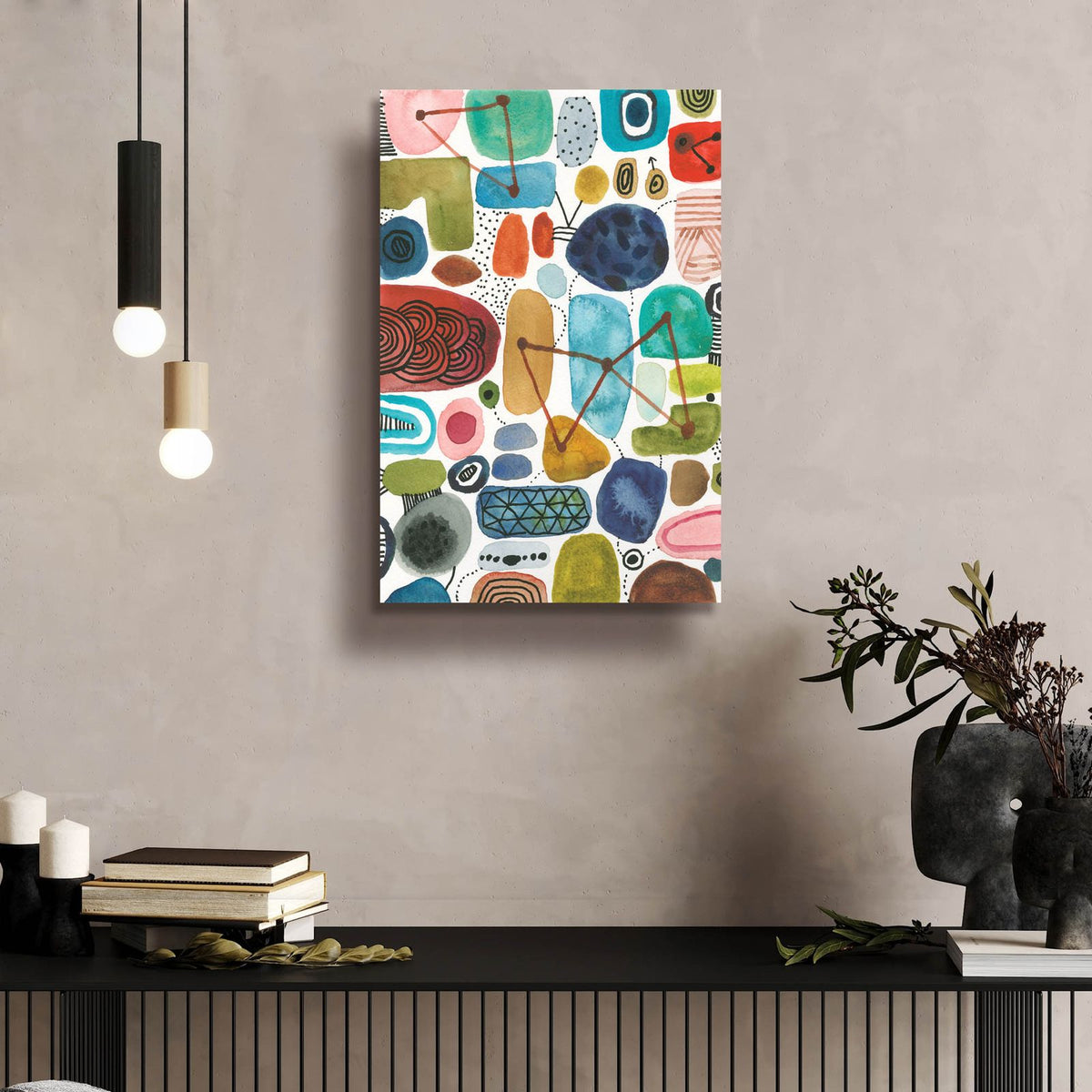 Bliss 3 by Cheryl Warrick - 16x24 acrylic wall art in a room