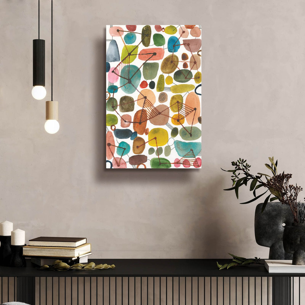Bliss 4 by Cheryl Warrick - 16x24 acrylic wall art in a room
