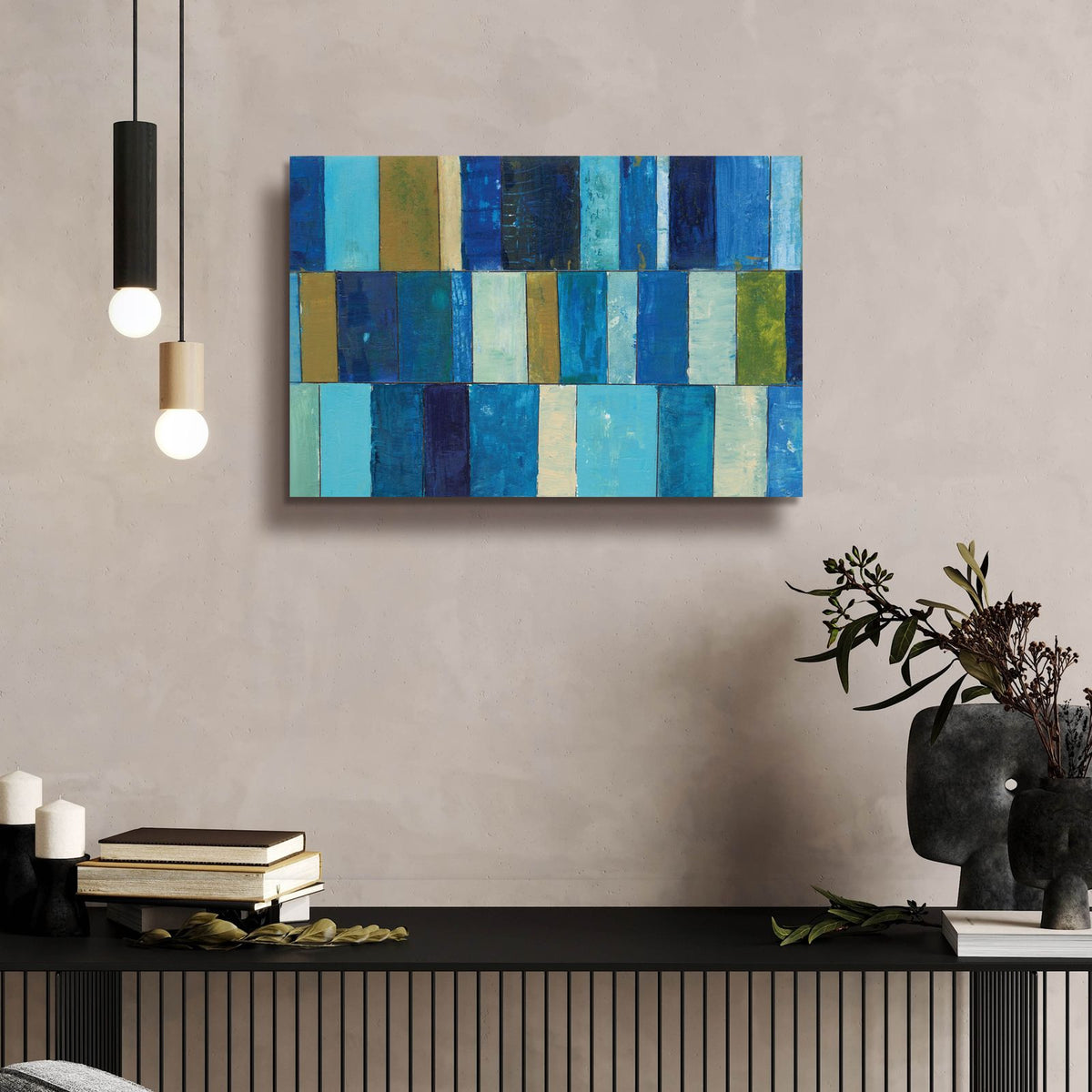 Boardwalk 2 by Cheryl Warrick - 24x16 acrylic wall art in a room