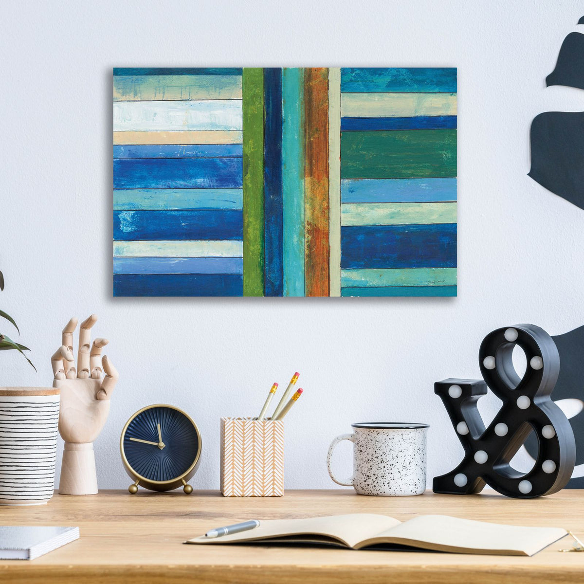 Boardwalk 3 by Cheryl Warrick - 16x12 acrylic wall art in a room
