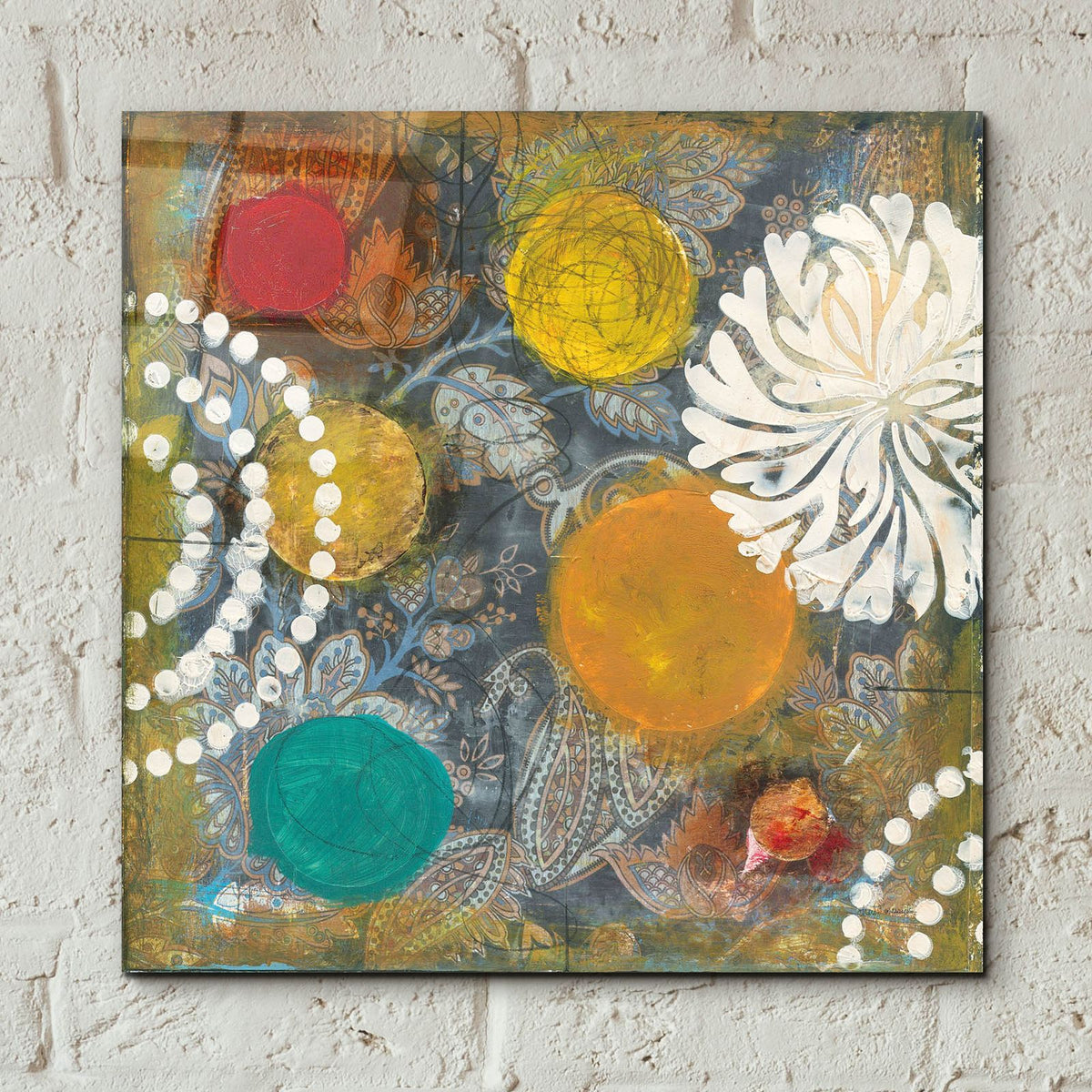 Bridge Abstract 2 by Cheryl Warrick - 12x12 acrylic wall art in a room