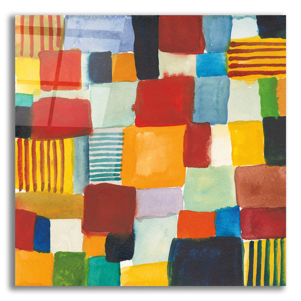 City Block 1 by Cheryl Warrick acrylic glass wall art
