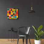 City Block 2 by Cheryl Warrick - 24x24 acrylic wall art in a room