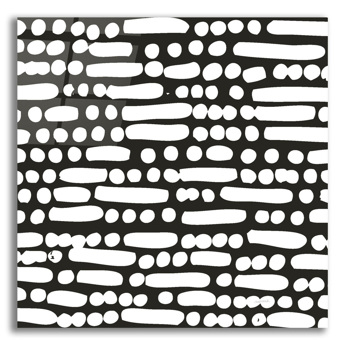 Cross Current Square Up 2 Bw by Cheryl Warrick acrylic glass wall art
