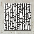 Cross Current Square Up 4 Bw by Cheryl Warrick - 12x12 acrylic wall art in a room