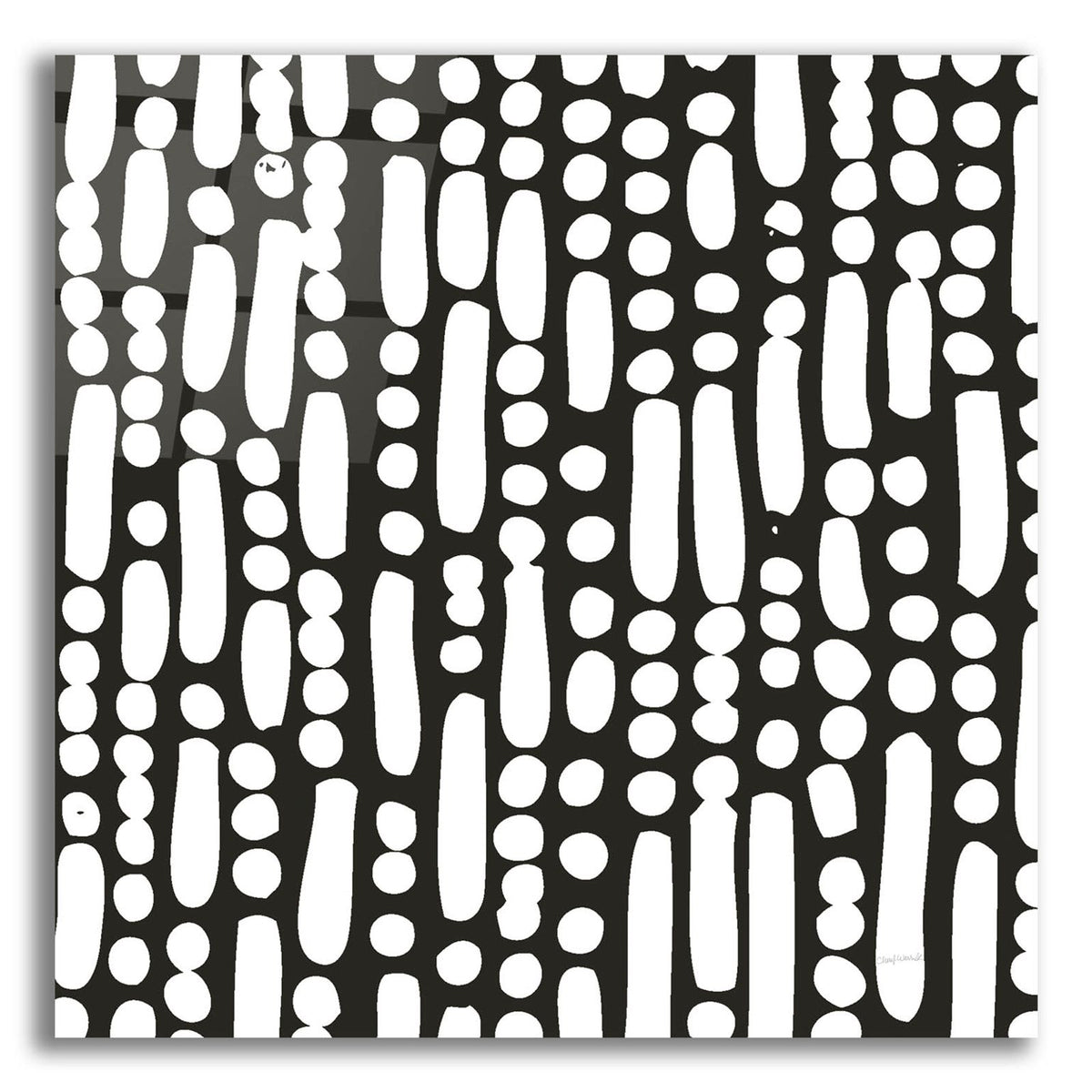 Cross Current Square Up 4 Bw by Cheryl Warrick acrylic glass wall art