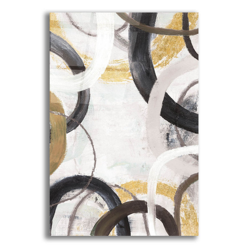 Dwell 2 Gold Neutral C by Cheryl Warrick acrylic glass wall art