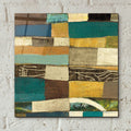 Eileen 4 Blue by Cheryl Warrick - 12x12 acrylic wall art in a room
