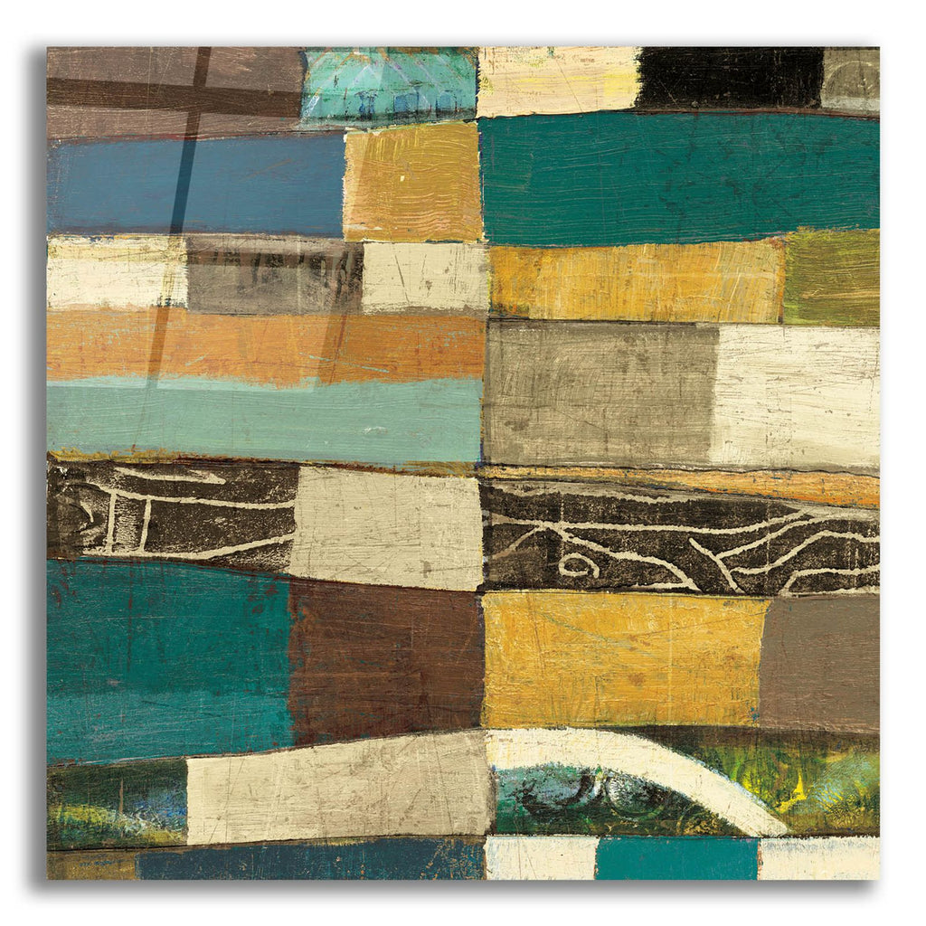 Eileen 4 Blue by Cheryl Warrick acrylic glass wall art