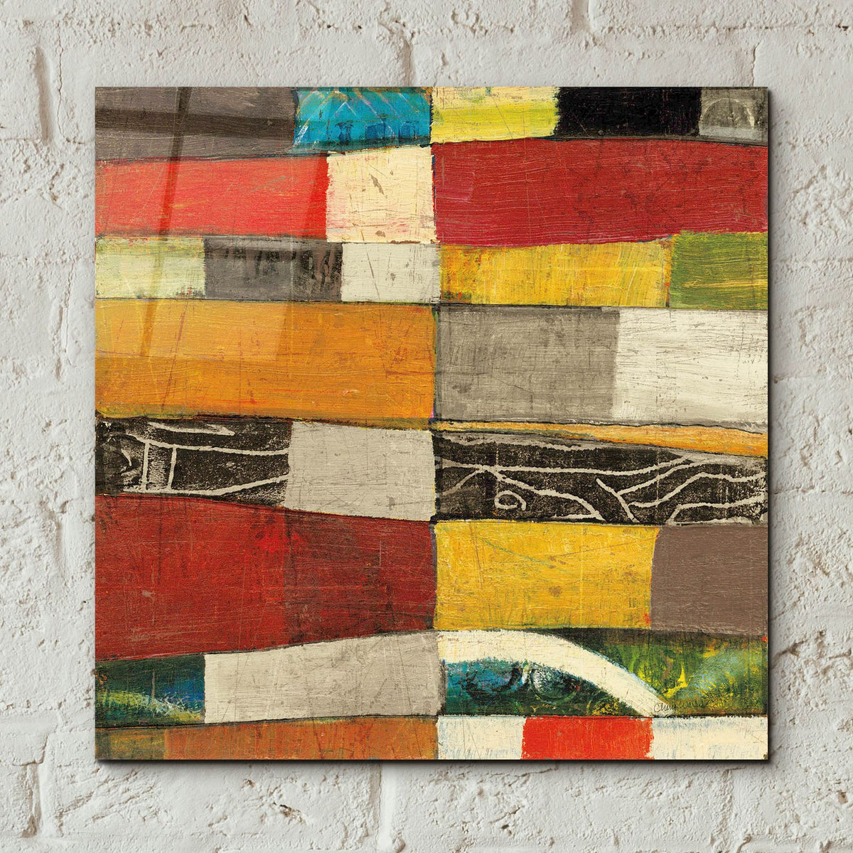 Eileen 4 V2 by Cheryl Warrick - 12x12 acrylic wall art in a room