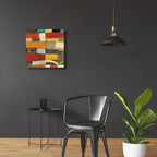 Eileen 4 V2 by Cheryl Warrick - 24x24 acrylic wall art in a room