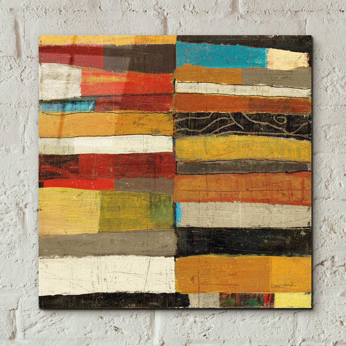 Eileen 5 V2 by Cheryl Warrick - 12x12 acrylic wall art in a room