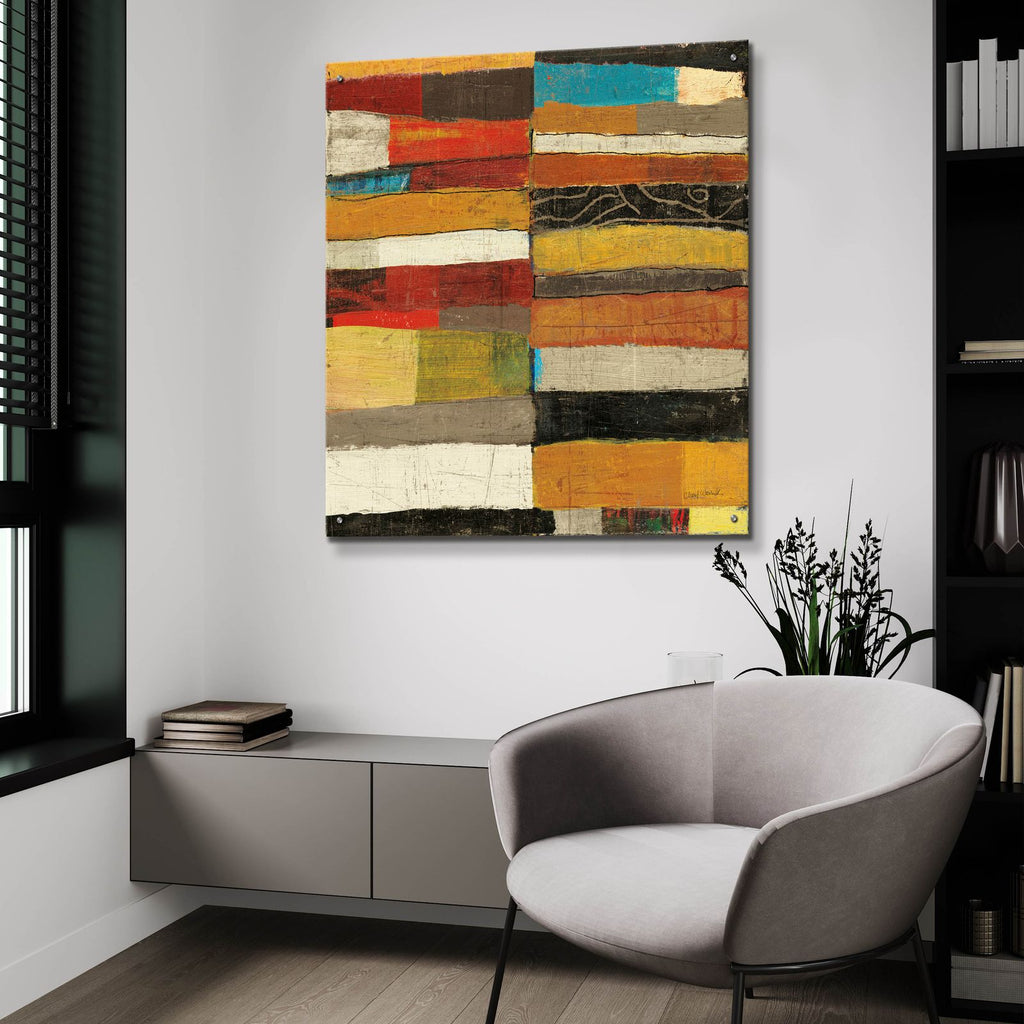 Eileen 5 V2 by Cheryl Warrick - 36x36 acrylic wall art in a room