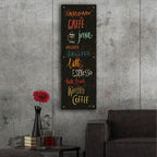 Fair Trade Panel 1 by Cheryl Warrick - 16x48 acrylic wall art in a room