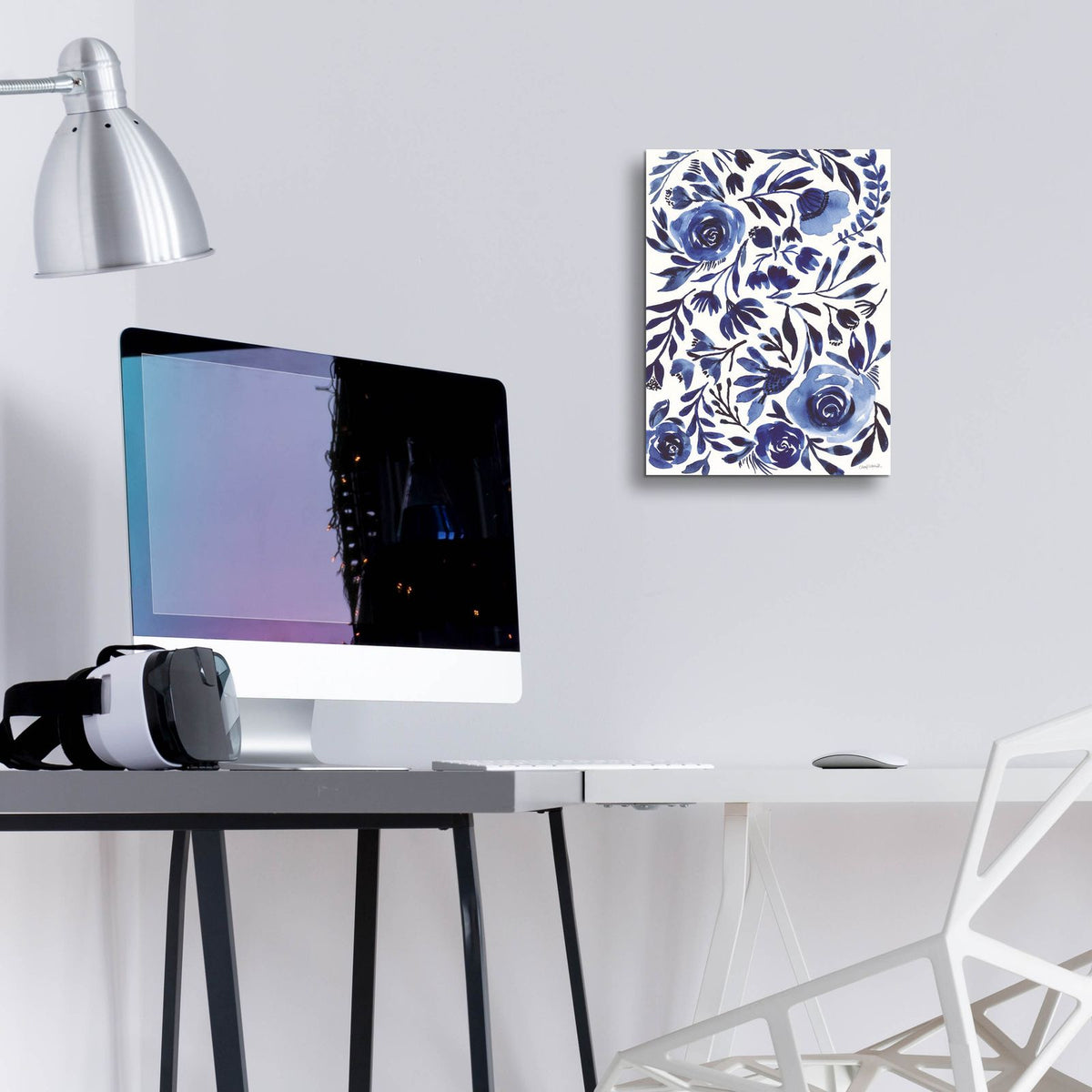 Feeling Blue 1 by Cheryl Warrick - 12x16 acrylic wall art in a room