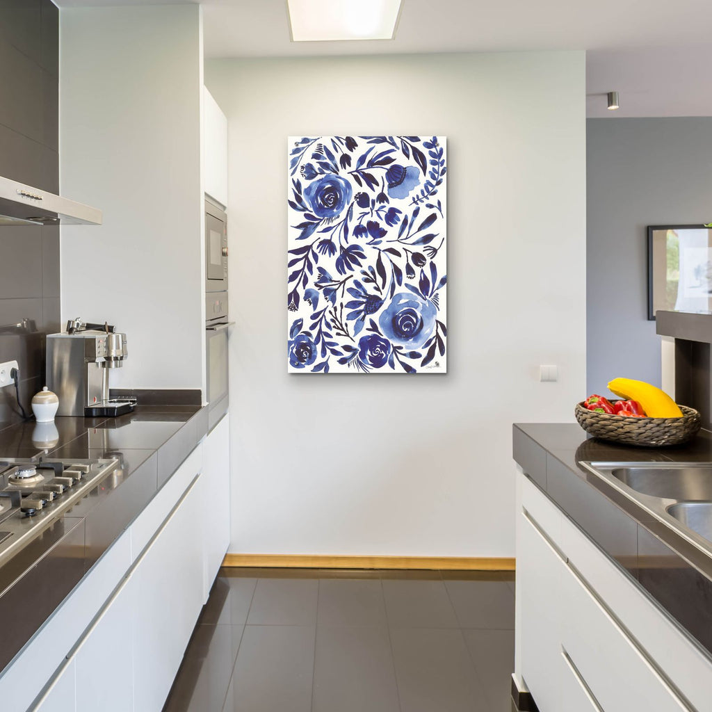 Feeling Blue 1 by Cheryl Warrick - 24x36 acrylic wall art in a room