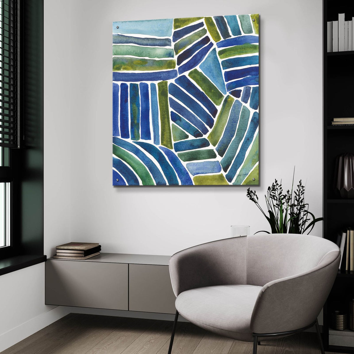 Field View by Cheryl Warrick - 36x36 acrylic wall art in a room