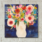 Floral Beauty 1 by Cheryl Warrick - 12x12 acrylic wall art in a room