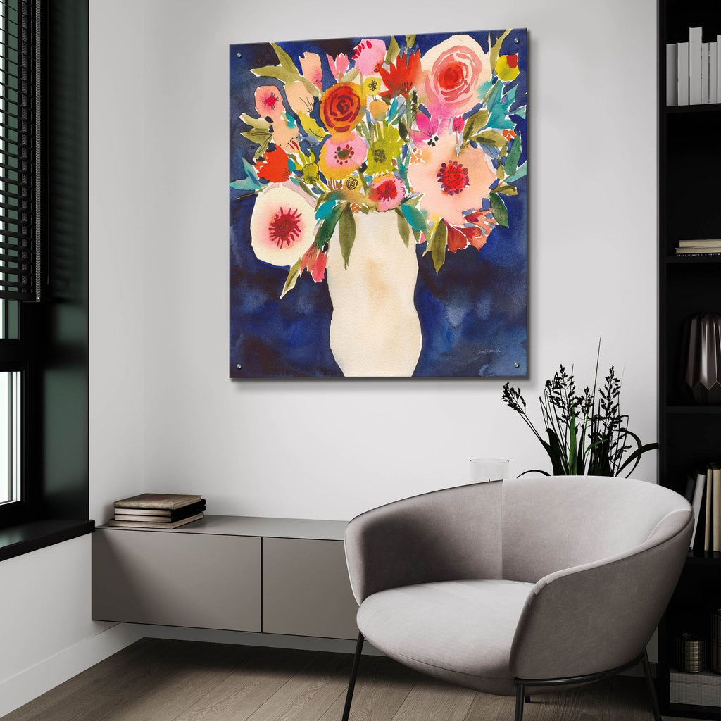 Floral Beauty 1 by Cheryl Warrick - 36x36 acrylic wall art in a room