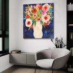 Floral Beauty 1 by Cheryl Warrick - 36x36 acrylic wall art in a room