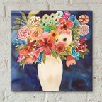 Floral Beauty 2 by Cheryl Warrick - 12x12 acrylic wall art in a room