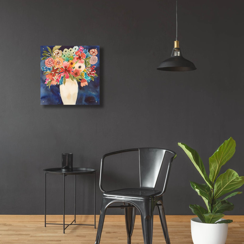 Floral Beauty 2 by Cheryl Warrick - 24x24 acrylic wall art in a room