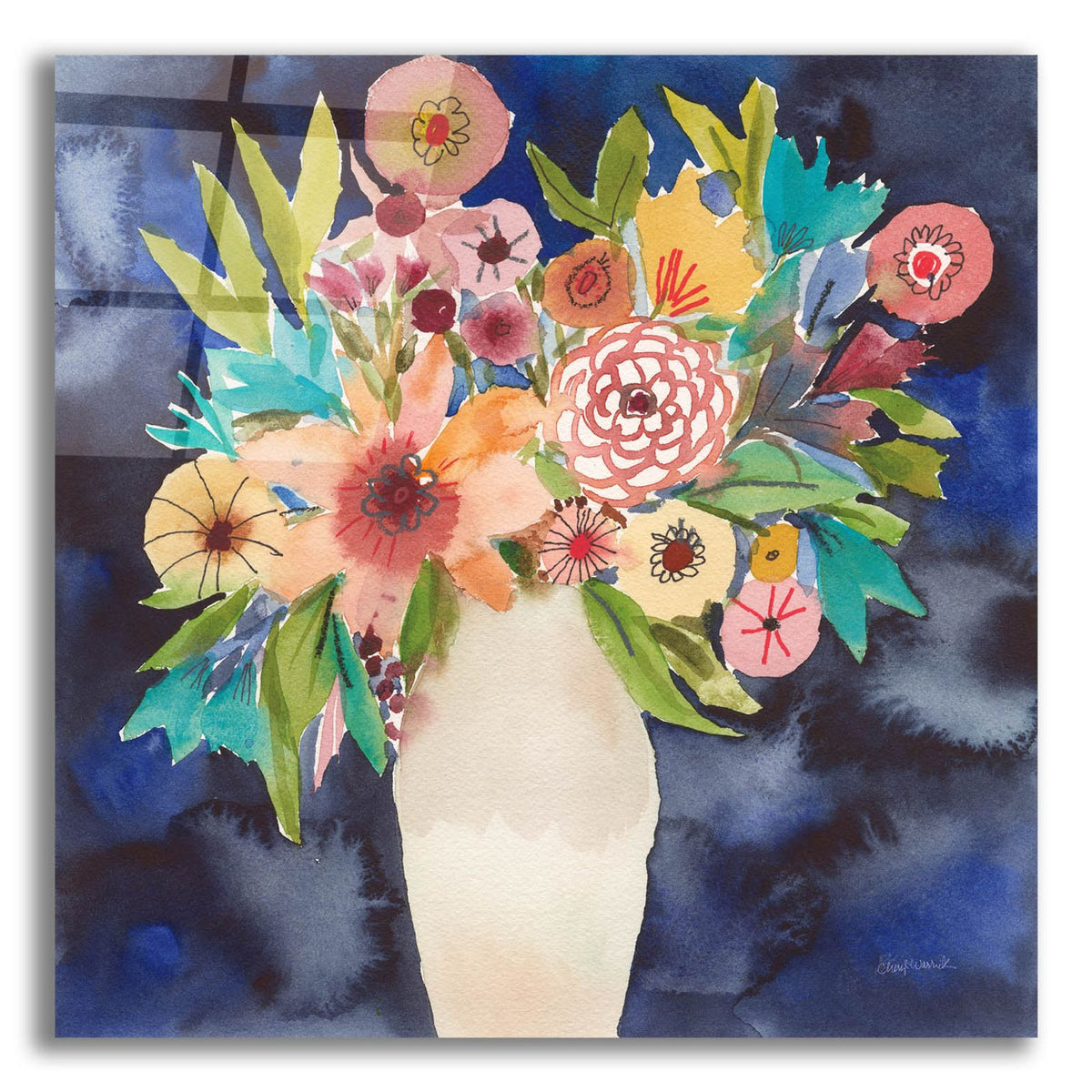 Floral Beauty 4 by Cheryl Warrick acrylic glass wall art