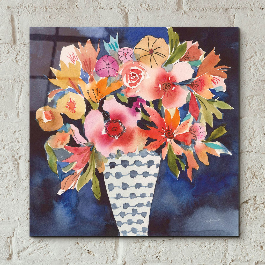 Floral Beauty 5 by Cheryl Warrick - 12x12 acrylic wall art in a room