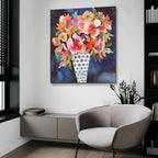 Floral Beauty 5 by Cheryl Warrick - 36x36 acrylic wall art in a room
