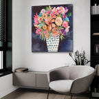 Floral Beauty 6 by Cheryl Warrick - 36x36 acrylic wall art in a room