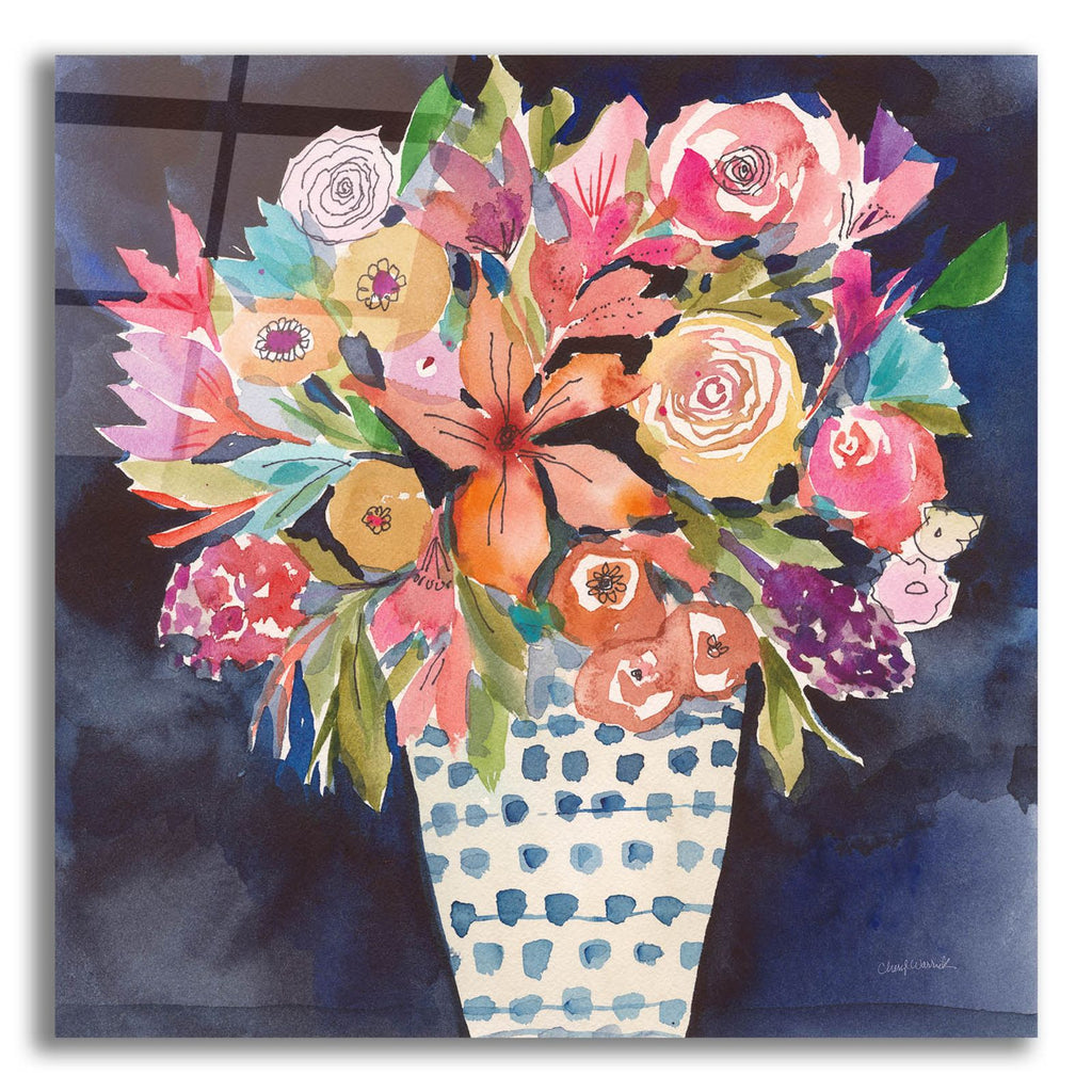 Floral Beauty 6 by Cheryl Warrick acrylic glass wall art