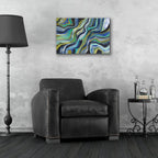 Flow by Cheryl Warrick - 24x16 acrylic wall art in a room