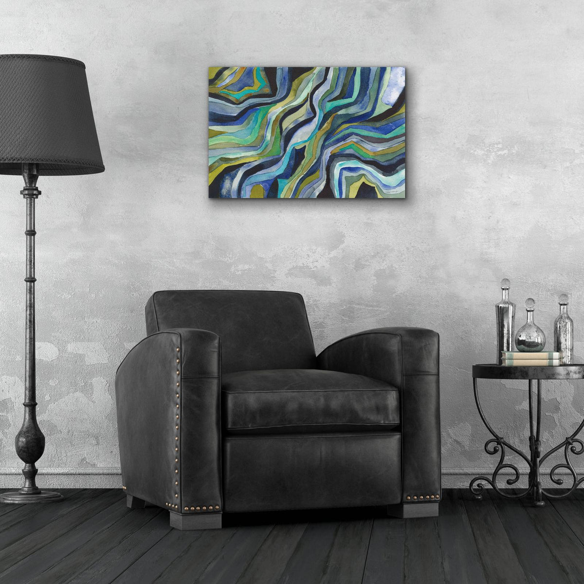 Flow by Cheryl Warrick - 24x16 acrylic wall art in a room