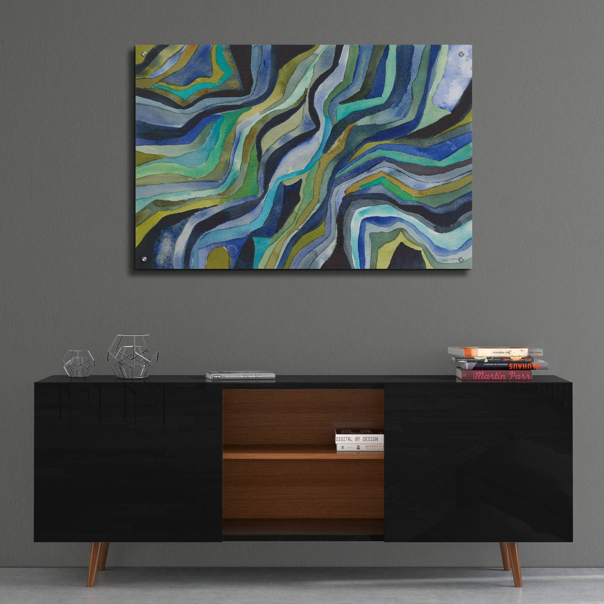 Flow by Cheryl Warrick - 36x24 acrylic wall art in a room