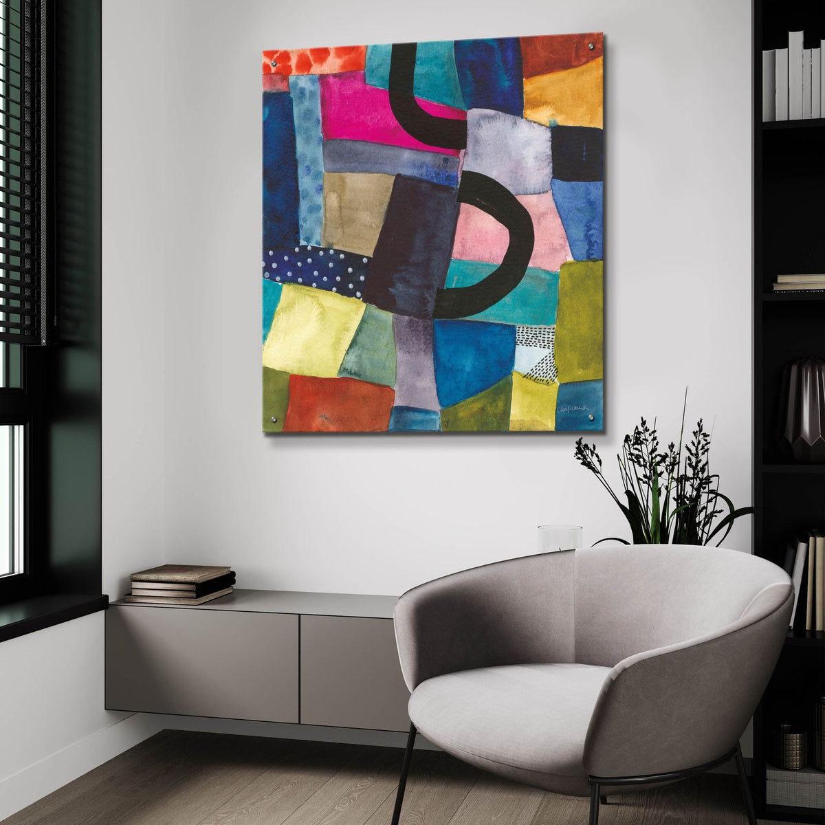 Freeway 2 by Cheryl Warrick - 36x36 acrylic wall art in a room