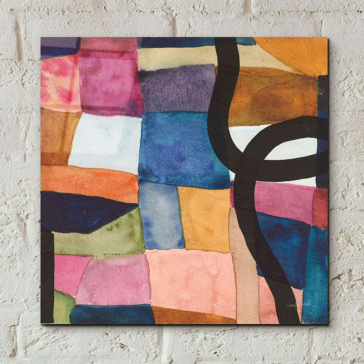 Freeway 4 by Cheryl Warrick - 12x12 acrylic wall art in a room