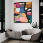 Freeway 4 by Cheryl Warrick - 36x36 acrylic wall art in a room