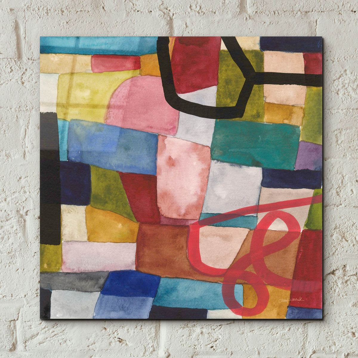Freeway 6 by Cheryl Warrick - 12x12 acrylic wall art in a room